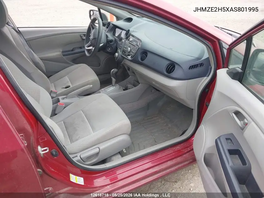 2010 Honda Insight Lx VIN: JHMZE2H5XAS801995 Lot: 12618718