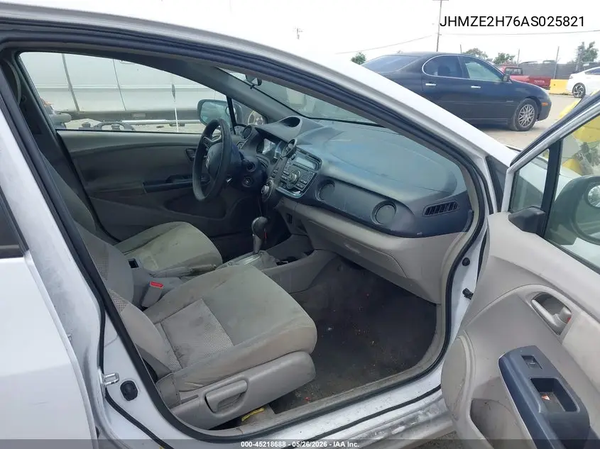 2010 Honda Insight Ex VIN: JHMZE2H76AS025821 Lot: 45218688