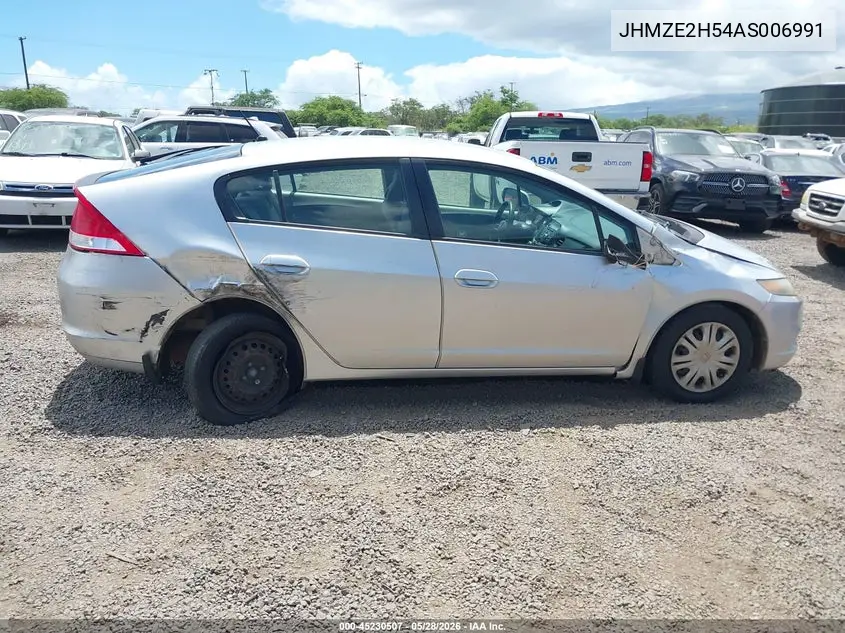 2010 Honda Insight Lx VIN: JHMZE2H54AS006991 Lot: 45230507