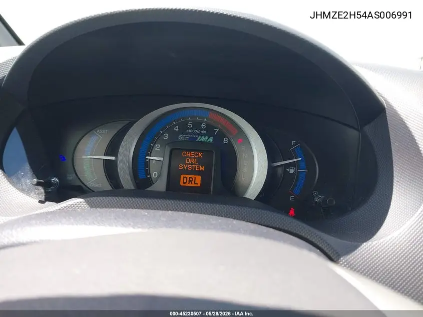 2010 Honda Insight Lx VIN: JHMZE2H54AS006991 Lot: 45230507