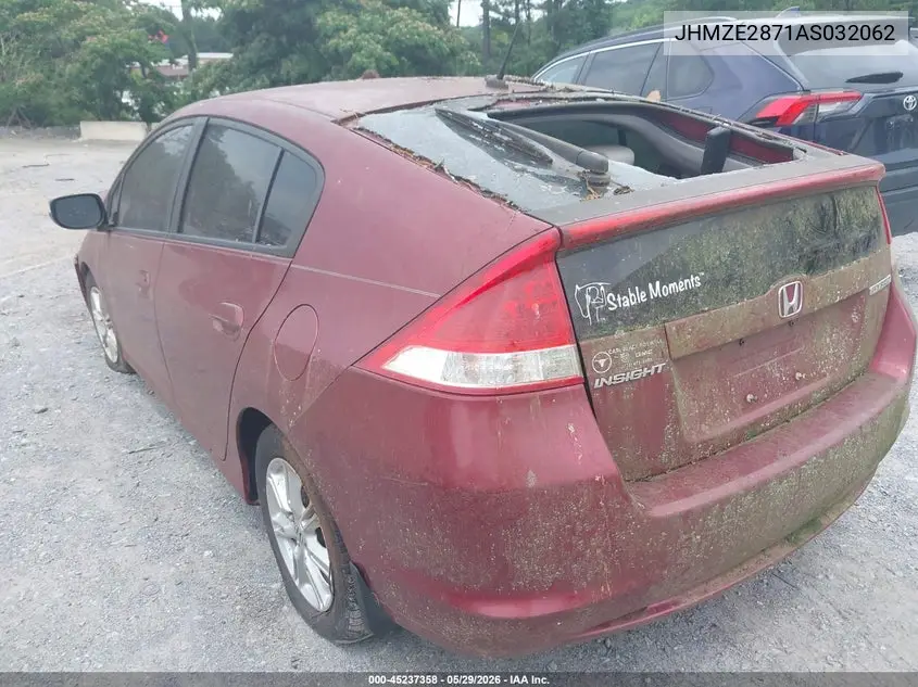2010 Honda Insight Ex VIN: JHMZE2H71AS032062 Lot: 45237358
