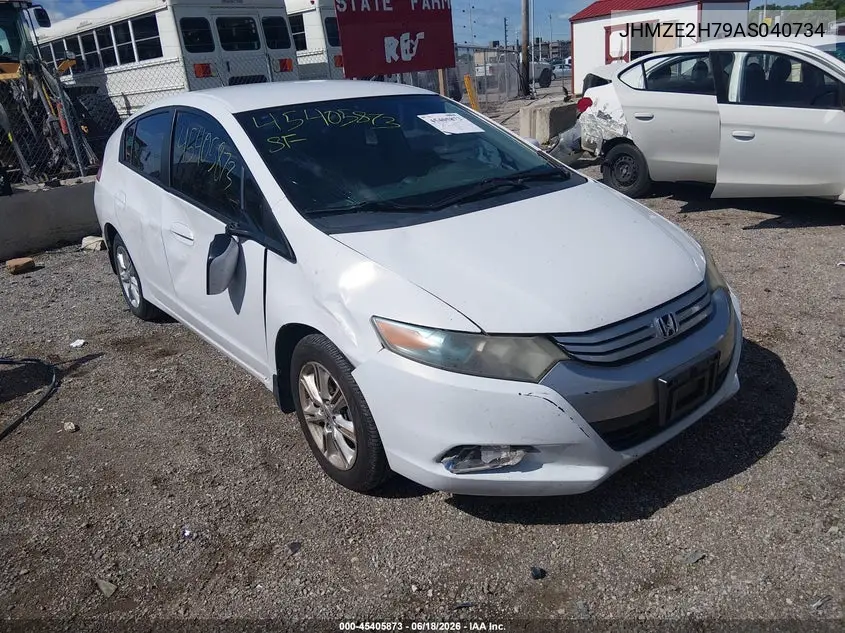 2010 Honda Insight Ex VIN: JHMZE2H79AS040734 Lot: 45405873
