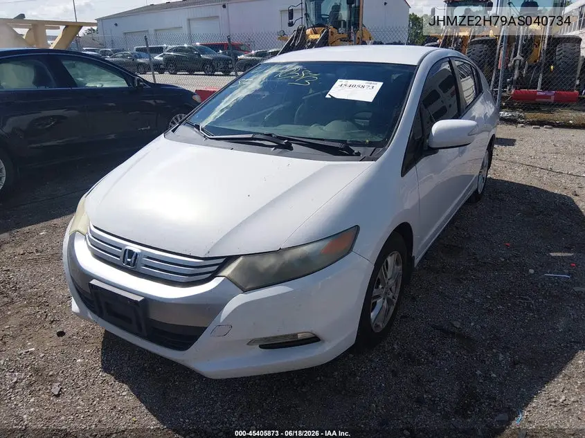 2010 Honda Insight Ex VIN: JHMZE2H79AS040734 Lot: 45405873