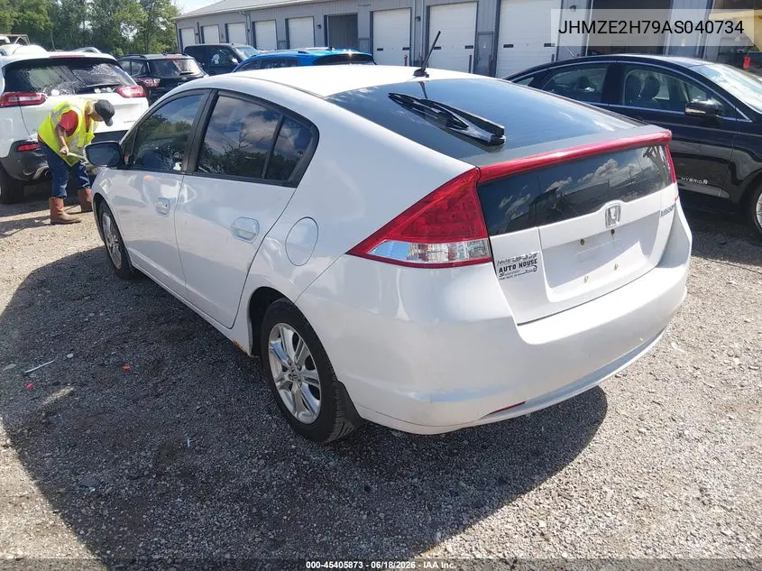 2010 Honda Insight Ex VIN: JHMZE2H79AS040734 Lot: 45405873