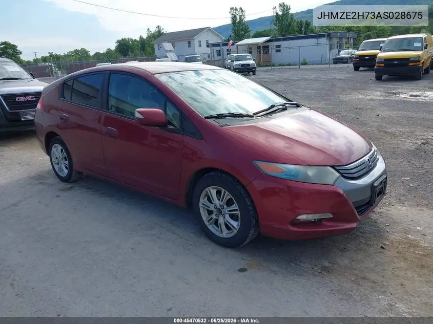 2010 Honda Insight Ex VIN: JHMZE2H73AS028675 Lot: 45470532