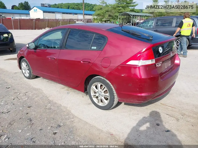 2010 Honda Insight Ex VIN: JHMZE2H73AS028675 Lot: 45470532
