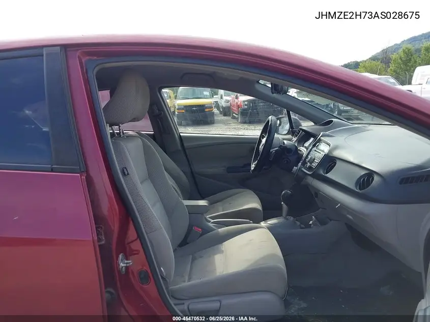2010 Honda Insight Ex VIN: JHMZE2H73AS028675 Lot: 45470532