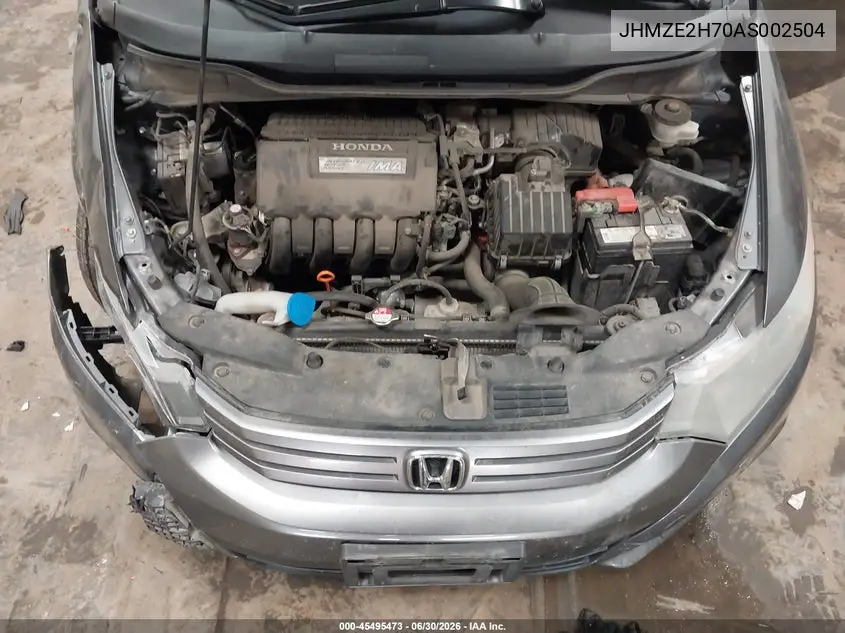 2010 Honda Insight Ex VIN: JHMZE2H70AS002504 Lot: 45495473