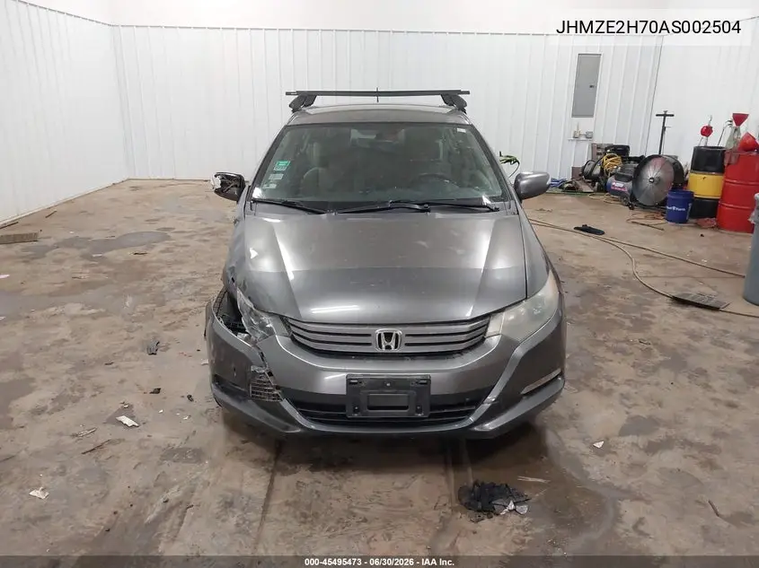 2010 Honda Insight Ex VIN: JHMZE2H70AS002504 Lot: 45495473