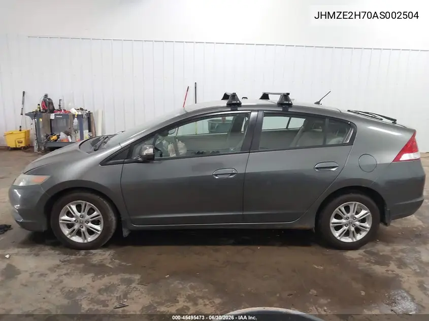 2010 Honda Insight Ex VIN: JHMZE2H70AS002504 Lot: 45495473