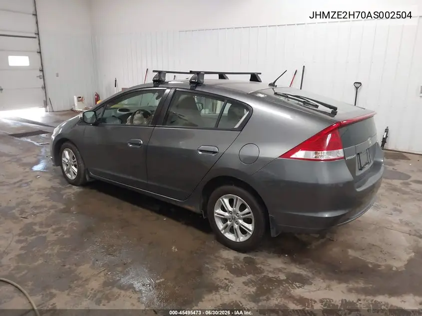 2010 Honda Insight Ex VIN: JHMZE2H70AS002504 Lot: 45495473