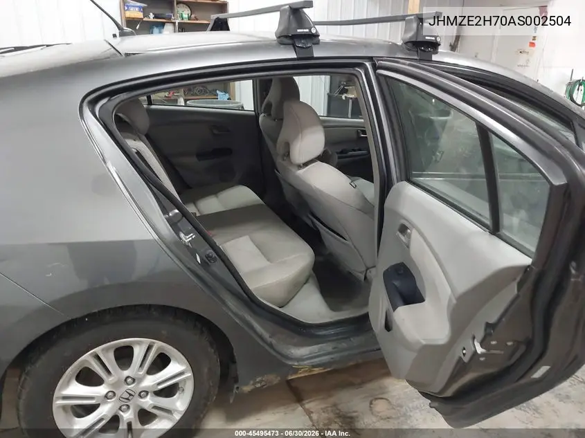 2010 Honda Insight Ex VIN: JHMZE2H70AS002504 Lot: 45495473