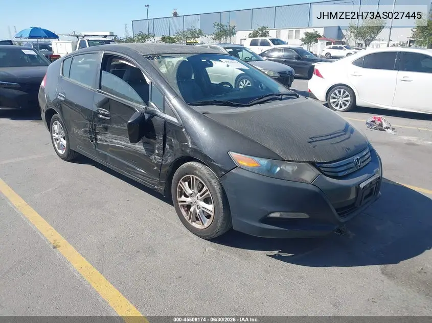 2010 Honda Insight Ex VIN: JHMZE2H73AS027445 Lot: 45508174