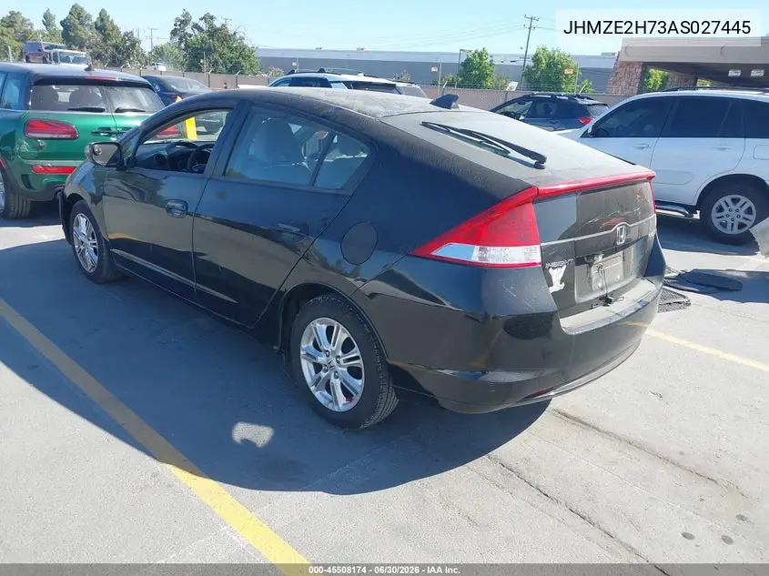 2010 Honda Insight Ex VIN: JHMZE2H73AS027445 Lot: 45508174