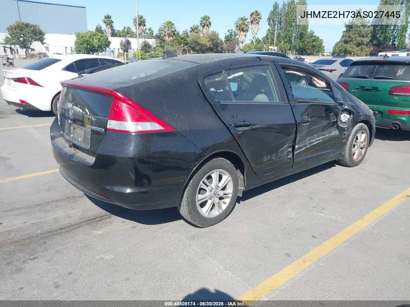 2010 Honda Insight Ex VIN: JHMZE2H73AS027445 Lot: 45508174