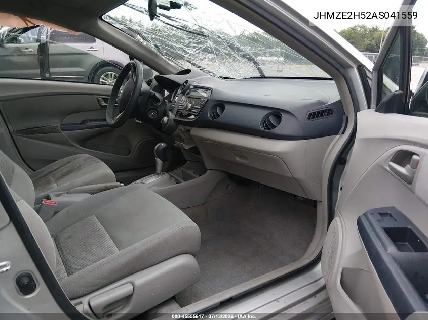 2010 Honda Insight Lx VIN: JHMZE2H52AS041559 Lot: 45555617