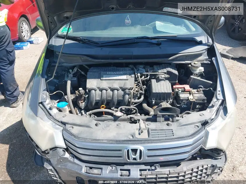 2010 Honda Insight Lx VIN: JHMZE2H5XAS008731 Lot: 45575089