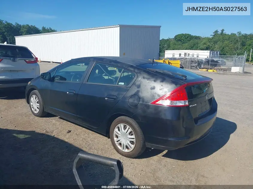 2010 Honda Insight Lx VIN: JHMZE2H50AS027563 Lot: 45594601