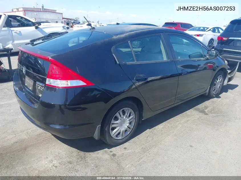 2010 Honda Insight Lx VIN: JHMZE2H56AS007253 Lot: 45645164