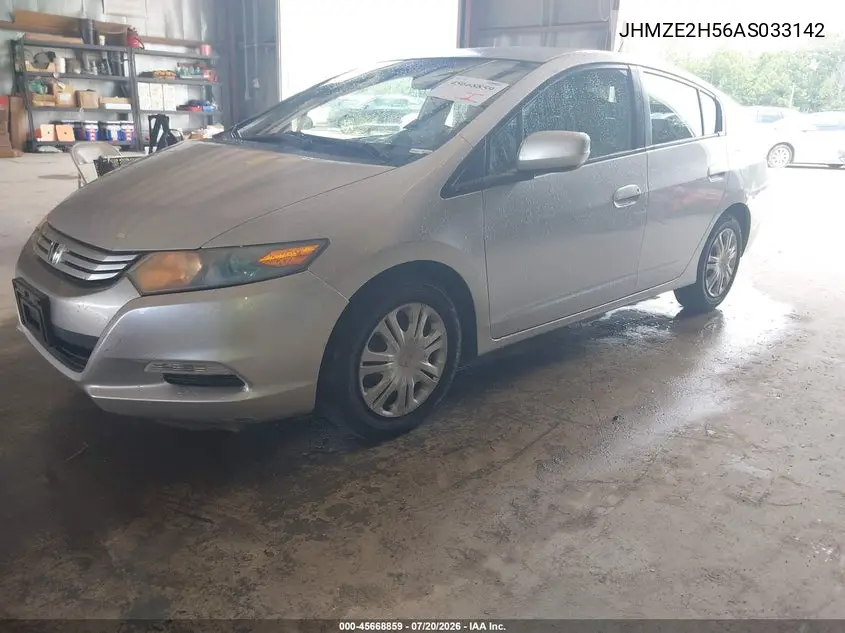 2010 Honda Insight Lx VIN: JHMZE2H56AS033142 Lot: 45668859