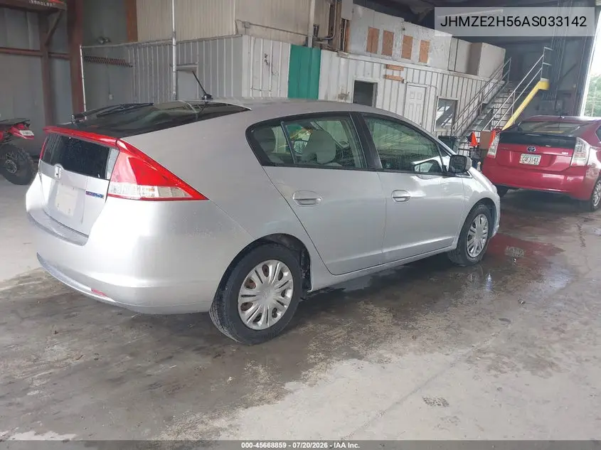 2010 Honda Insight Lx VIN: JHMZE2H56AS033142 Lot: 45668859