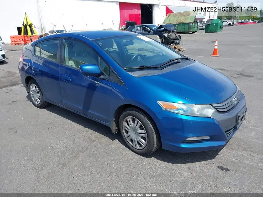 2011 Honda Insight Lx VIN: JHMZE2H55BS011439 Lot: 45223706
