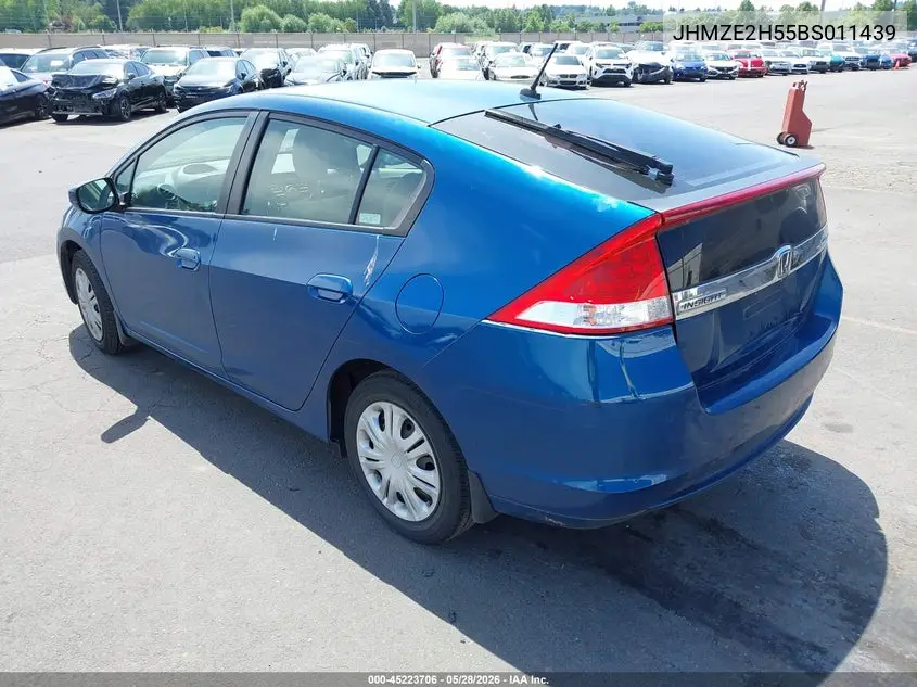 2011 Honda Insight Lx VIN: JHMZE2H55BS011439 Lot: 45223706