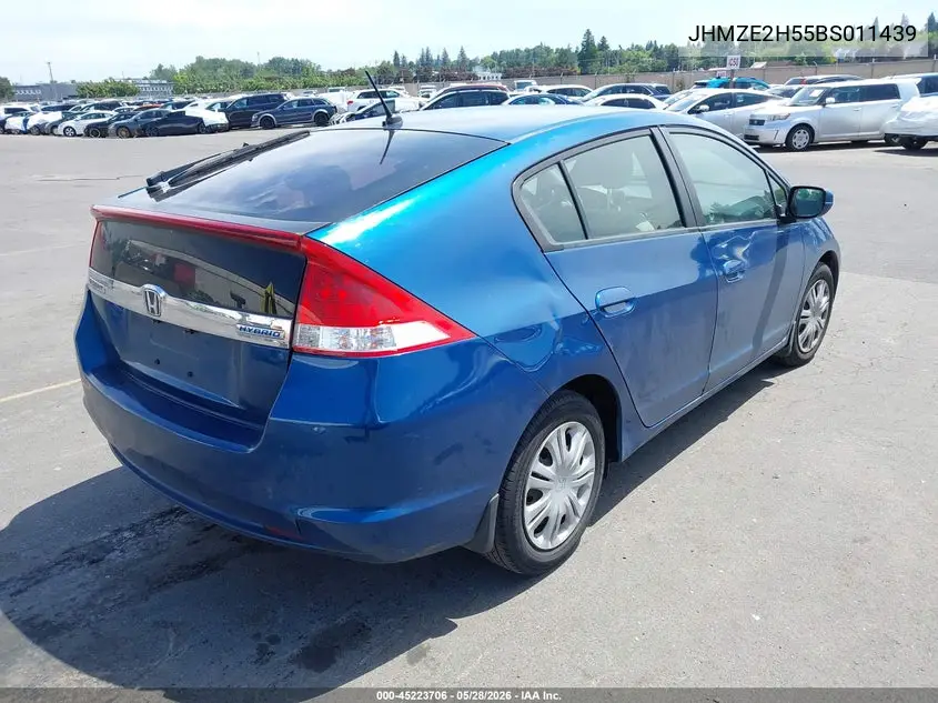 2011 Honda Insight Lx VIN: JHMZE2H55BS011439 Lot: 45223706