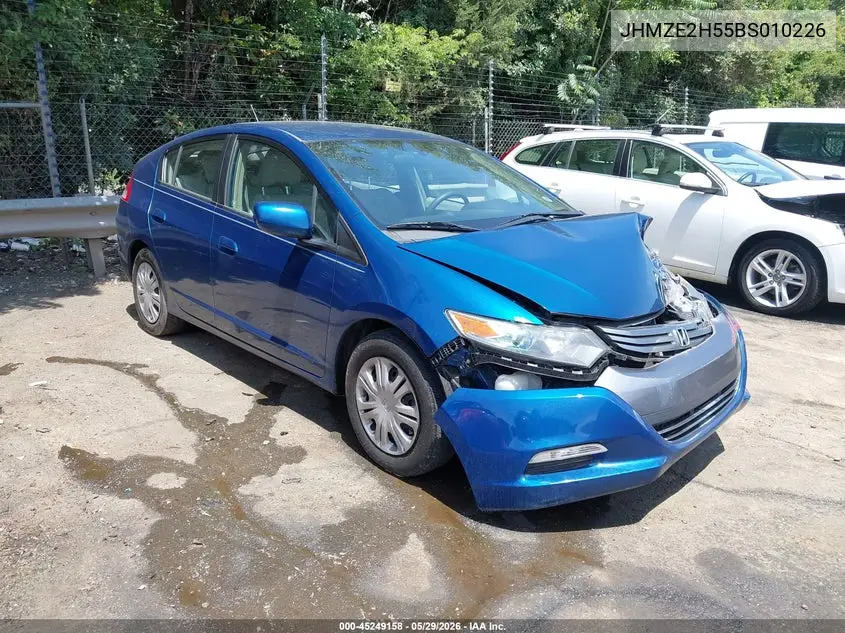2011 Honda Insight Lx VIN: JHMZE2H55BS010226 Lot: 45249158
