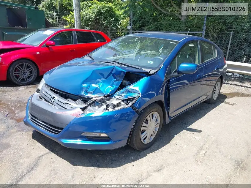 2011 Honda Insight Lx VIN: JHMZE2H55BS010226 Lot: 45249158