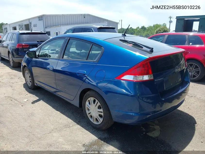 2011 Honda Insight Lx VIN: JHMZE2H55BS010226 Lot: 45249158