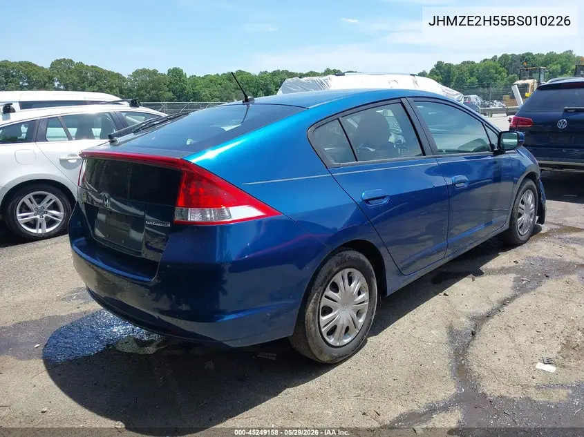 2011 Honda Insight Lx VIN: JHMZE2H55BS010226 Lot: 45249158