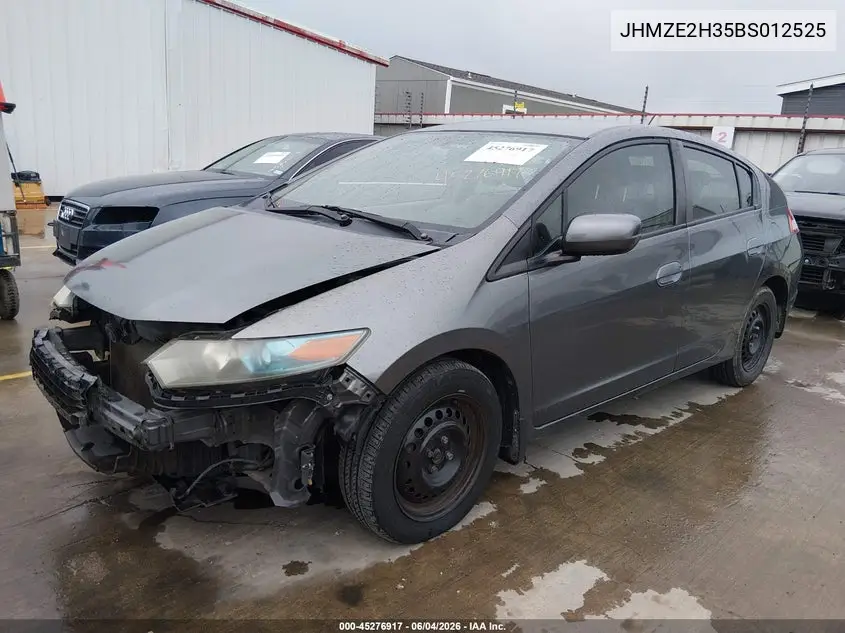 2011 Honda Insight VIN: JHMZE2H35BS012525 Lot: 45276917