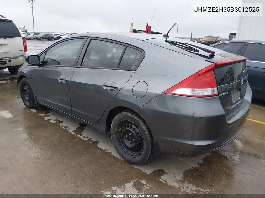 2011 Honda Insight VIN: JHMZE2H35BS012525 Lot: 45276917