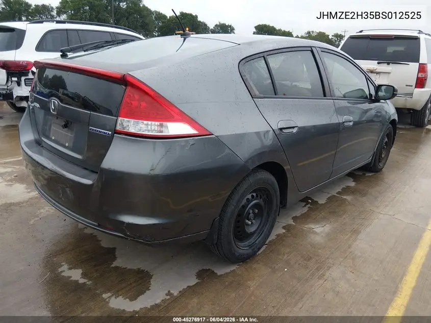 2011 Honda Insight VIN: JHMZE2H35BS012525 Lot: 45276917