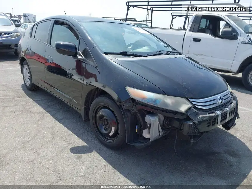 2011 Honda Insight Lx VIN: JHMZE2H5XBS004485 Lot: 45280231