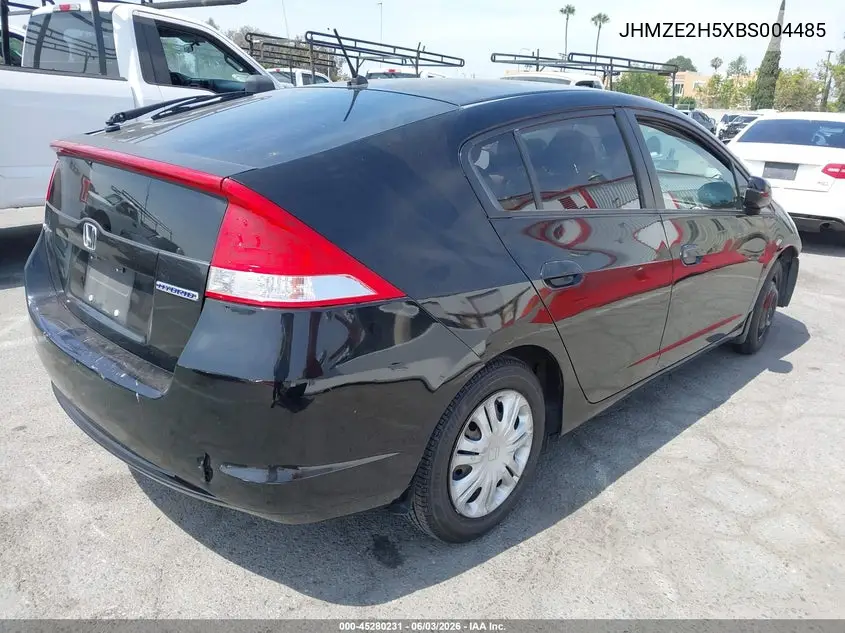2011 Honda Insight Lx VIN: JHMZE2H5XBS004485 Lot: 45280231