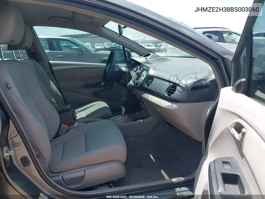 2011 Honda Insight VIN: JHMZE2H38BS003060 Lot: 45491525