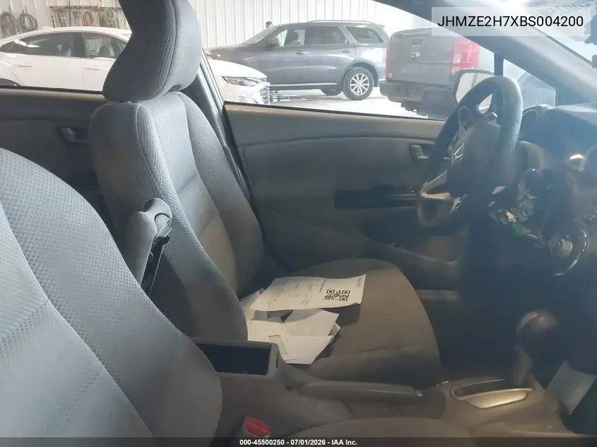 2011 Honda Insight Ex VIN: JHMZE2H7XBS004200 Lot: 45500250