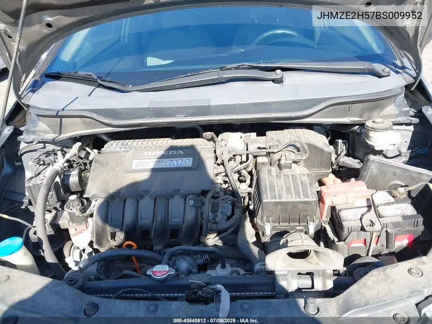 2011 Honda Insight Lx VIN: JHMZE2H57BS009952 Lot: 45540812