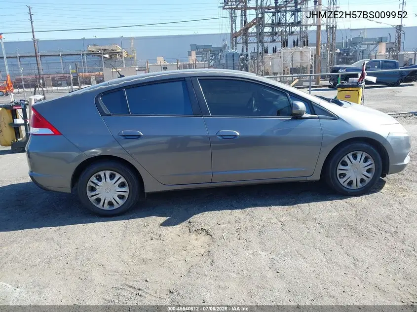 2011 Honda Insight Lx VIN: JHMZE2H57BS009952 Lot: 45540812