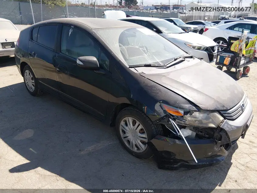 2011 Honda Insight Lx VIN: JHMZE2H57BS006677 Lot: 45590574