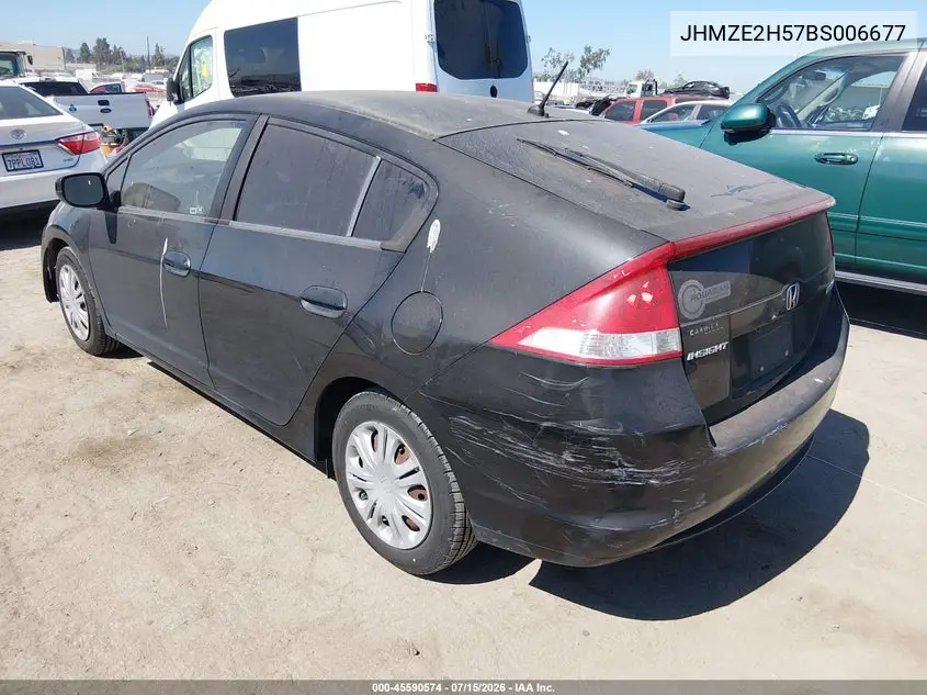 2011 Honda Insight Lx VIN: JHMZE2H57BS006677 Lot: 45590574