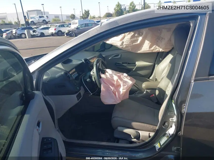 2012 Honda Insight Ex VIN: JHMZE2H71CS004605 Lot: 45280304