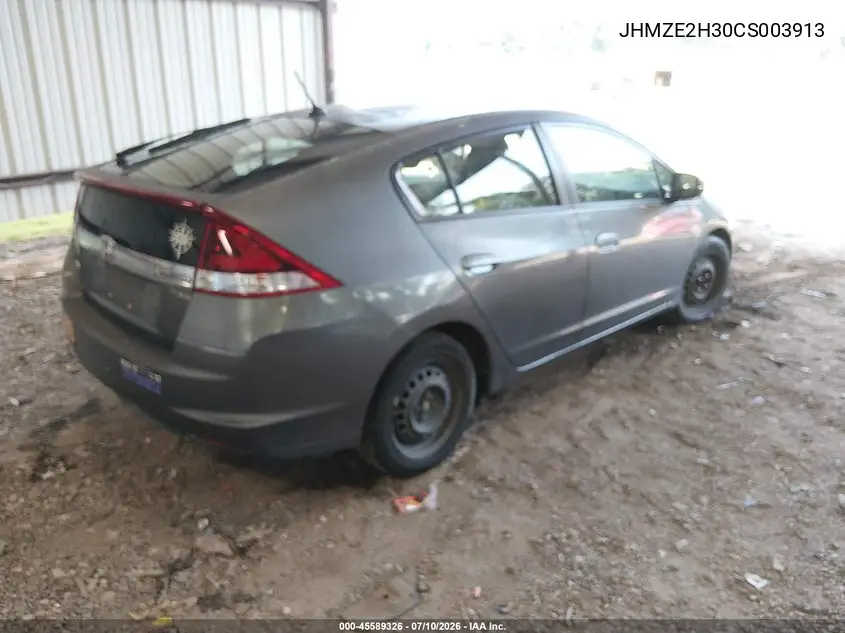 2012 Honda Insight VIN: JHMZE2H30CS003913 Lot: 45589326