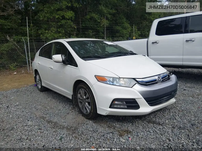 2013 Honda Insight Ex VIN: JHMZE2H70DS006847 Lot: 45249565
