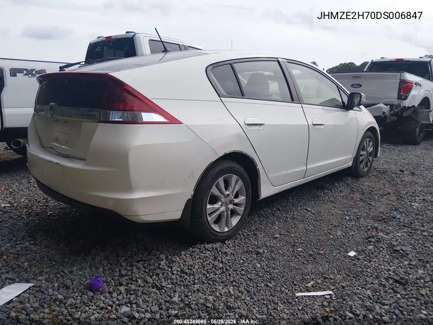 2013 Honda Insight Ex VIN: JHMZE2H70DS006847 Lot: 45249565