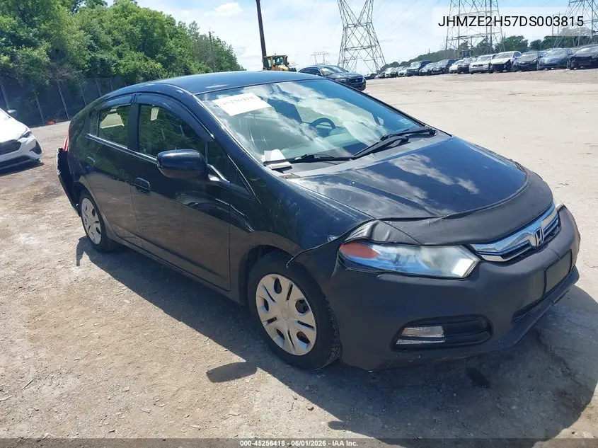 2013 Honda Insight Lx VIN: JHMZE2H57DS003815 Lot: 45256418