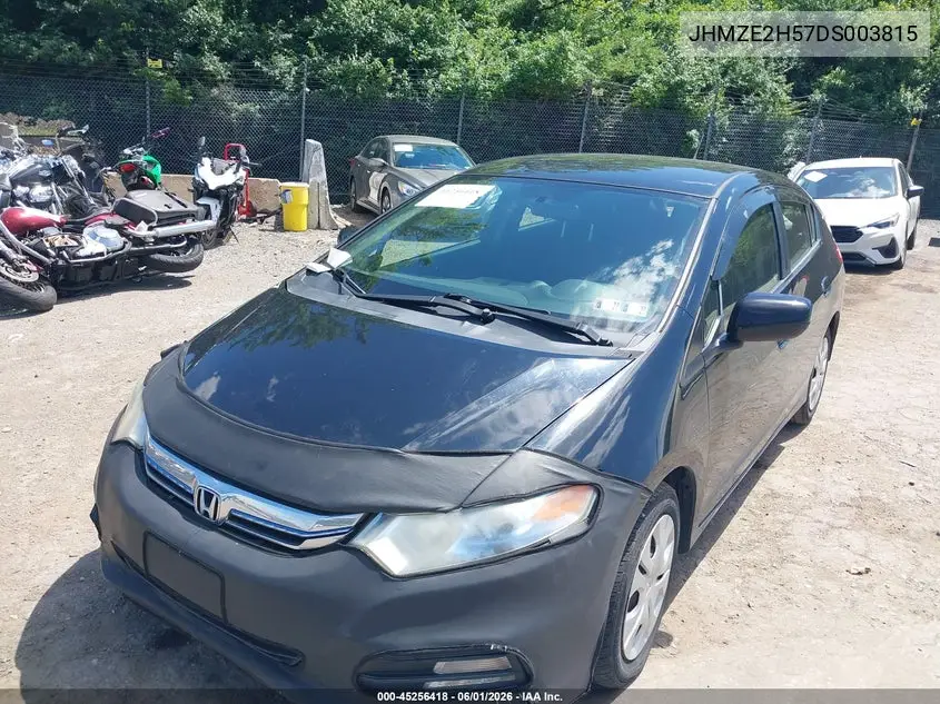 2013 Honda Insight Lx VIN: JHMZE2H57DS003815 Lot: 45256418