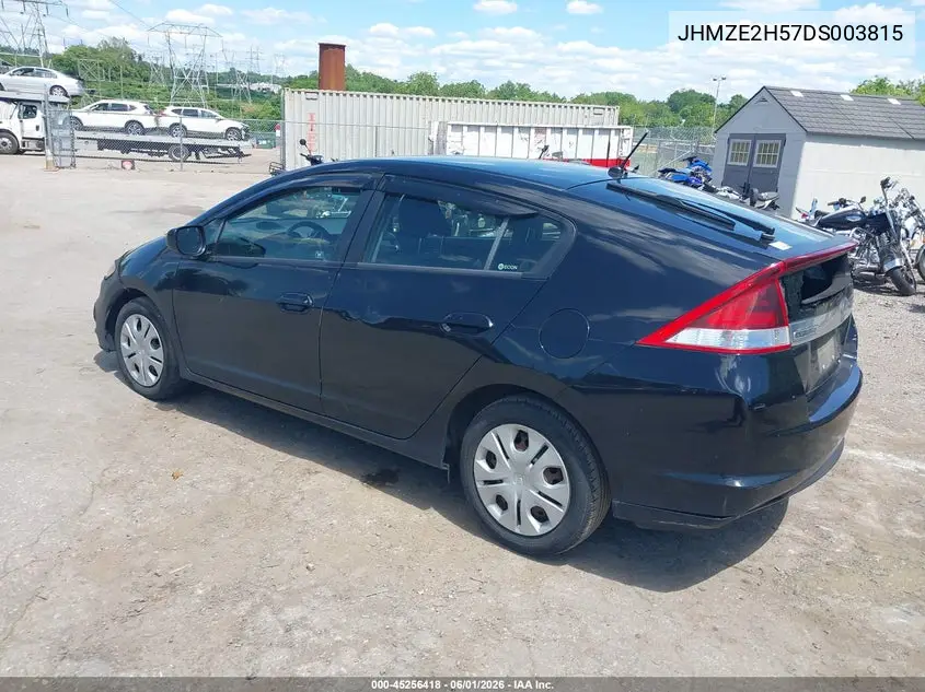 2013 Honda Insight Lx VIN: JHMZE2H57DS003815 Lot: 45256418